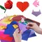 Origami Paper Large, 100 Sheets 20x20cm / 8 inch Large Origami Paper 50 Vivid Colors Single Sided for Arts and Crafts Projects